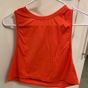 Lululemon coral/ orange muscle tank top